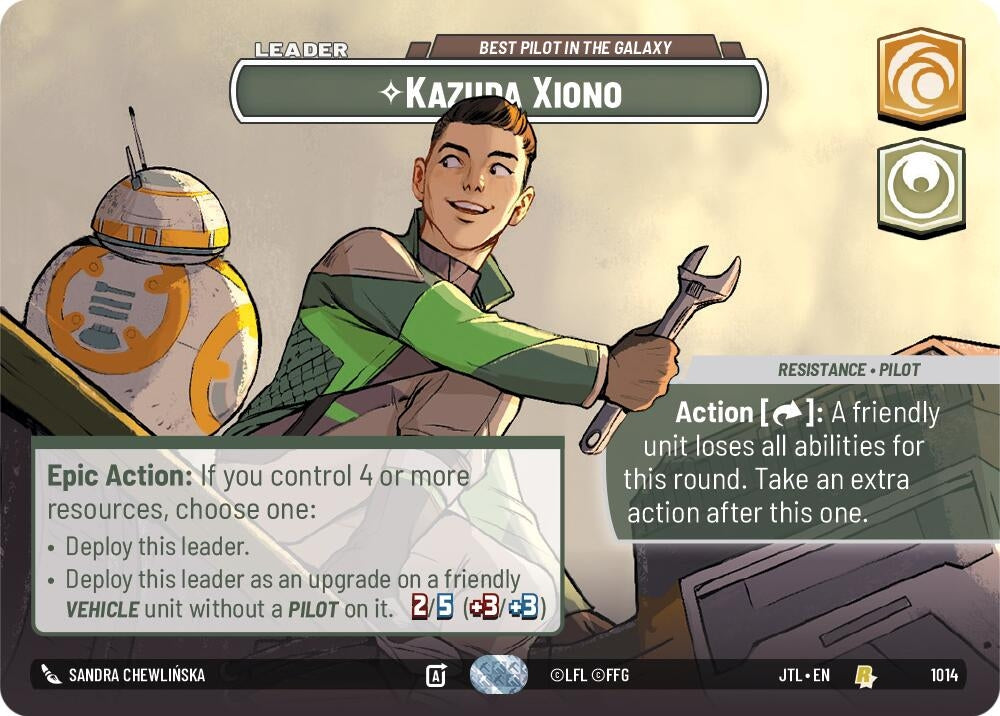 Image for Kazuda Xiono - Best Pilot in the Galaxy (Showcase) - Star Wars: Unlimited