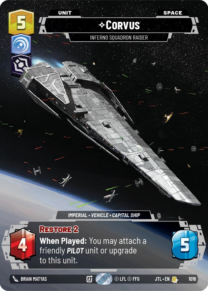 Image for Corvus - Inferno Squadron Raider (Prestige) - Star Wars: Unlimited