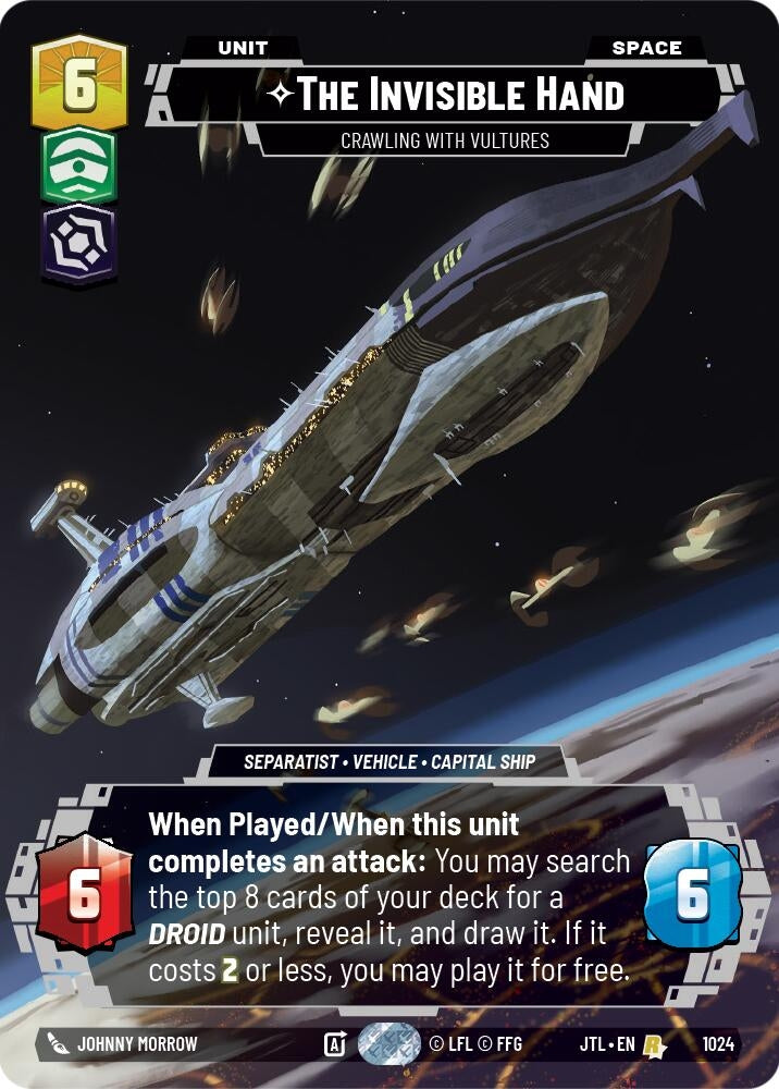 Image for The Invisible Hand - Crawling With Vultures (Prestige) - Star Wars: Unlimited