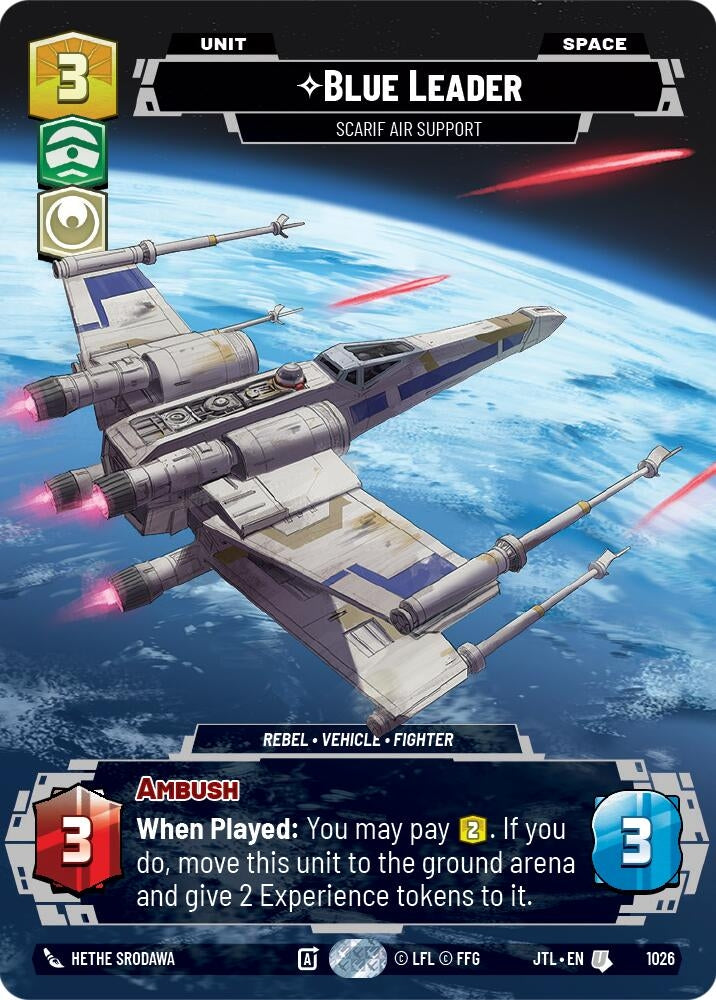 Image for Blue Leader - Scarif Air Support (Prestige) - Star Wars: Unlimited