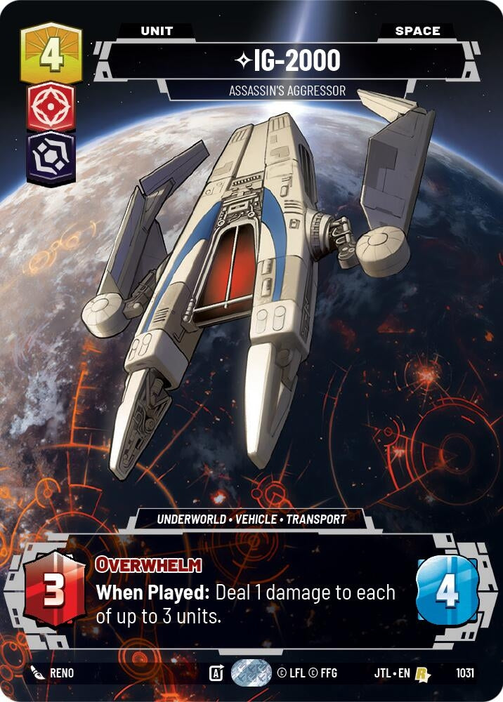 Image for IG-2000 - Assassin's Aggressor (Prestige) - Star Wars: Unlimited