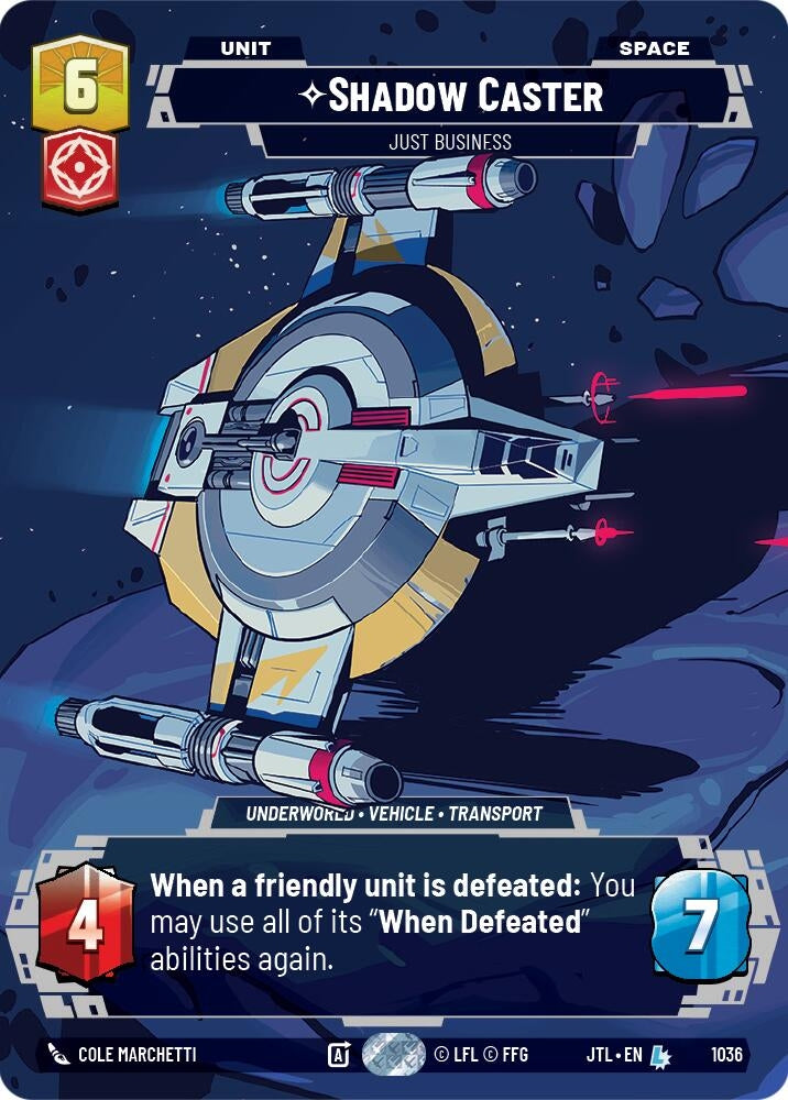 Image for Shadow Caster - Just Business (Prestige) - Star Wars: Unlimited