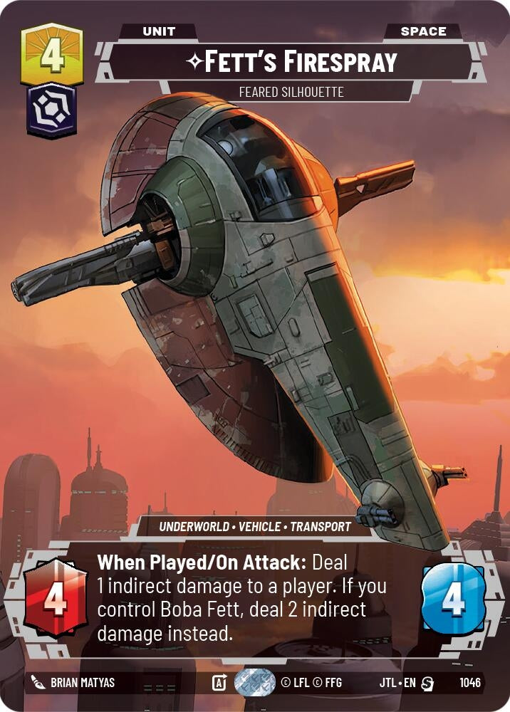 Image for Fett's Firespray - Feared Silhouette (Prestige) - Star Wars: Unlimited