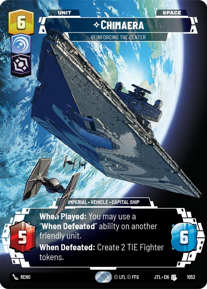 Image for Chimaera - Reinforcing the Center (Prestige Foil) - Star Wars: Unlimited