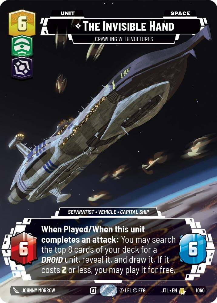 Image for The Invisible Hand - Crawling With Vultures (Prestige Foil) - Star Wars: Unlimited
