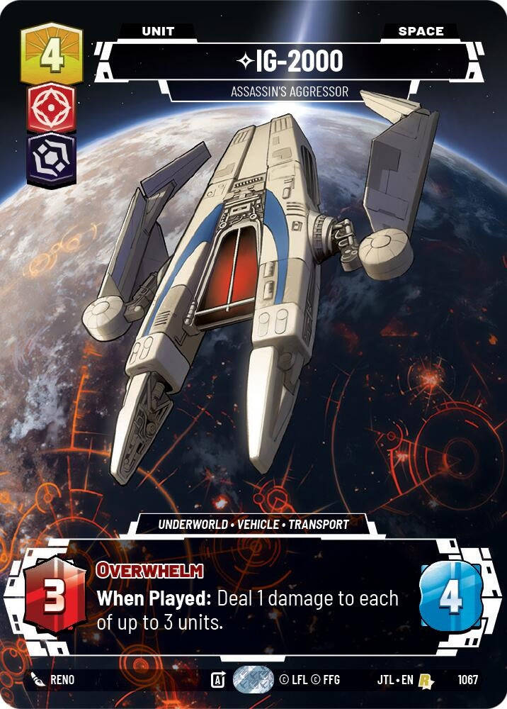 Image for IG-2000 - Assassin's Aggressor (Prestige Foil) - Star Wars: Unlimited