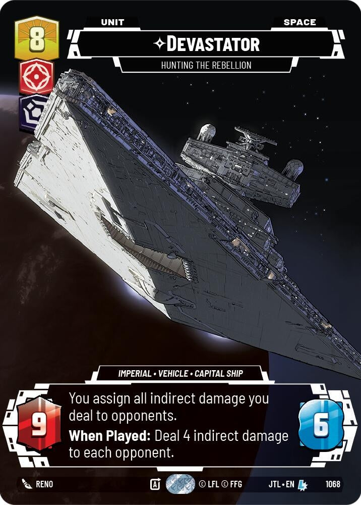 Image for Devastator - Hunting the Rebellion (Prestige Foil) - Star Wars: Unlimited