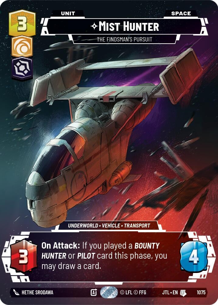 Image for Mist Hunter - The Findsman's Pursuit (Prestige Foil) - Star Wars: Unlimited