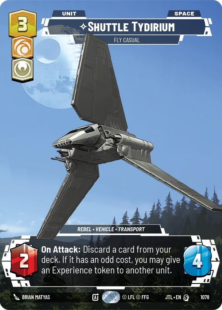 Image for Shuttle Tydirium - Fly Casual (Prestige Foil) - Star Wars: Unlimited