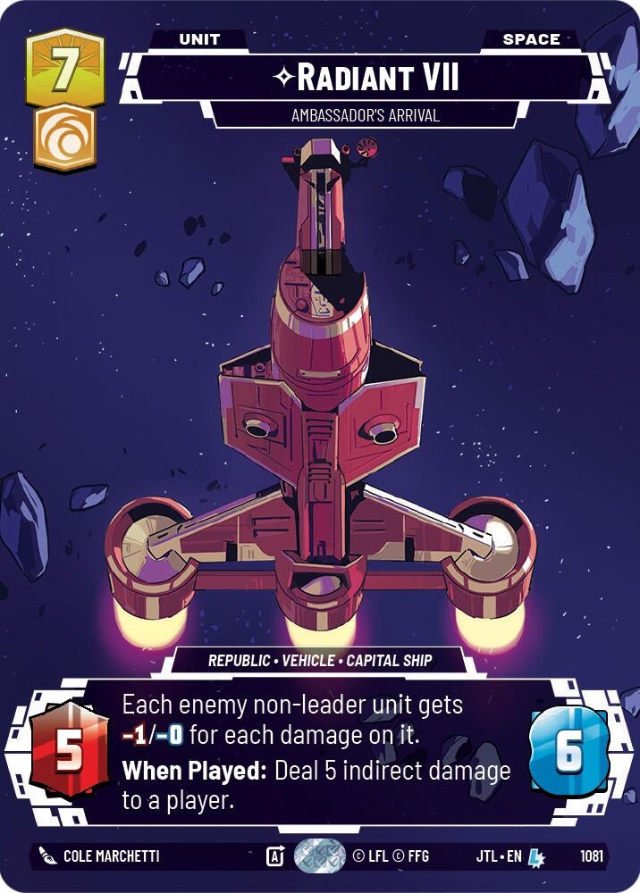 Image for Radiant VII - Ambassadors' Arrival (Prestige Foil) - Star Wars: Unlimited