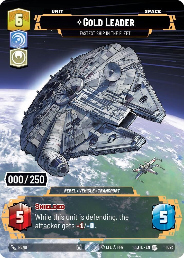 Image for Gold Leader - Fastest Ship in the Fleet (Serialized) - Star Wars: Unlimited