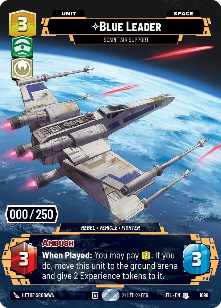 Image for Blue Leader - Scarif Air Support (Serialized) - Star Wars: Unlimited
