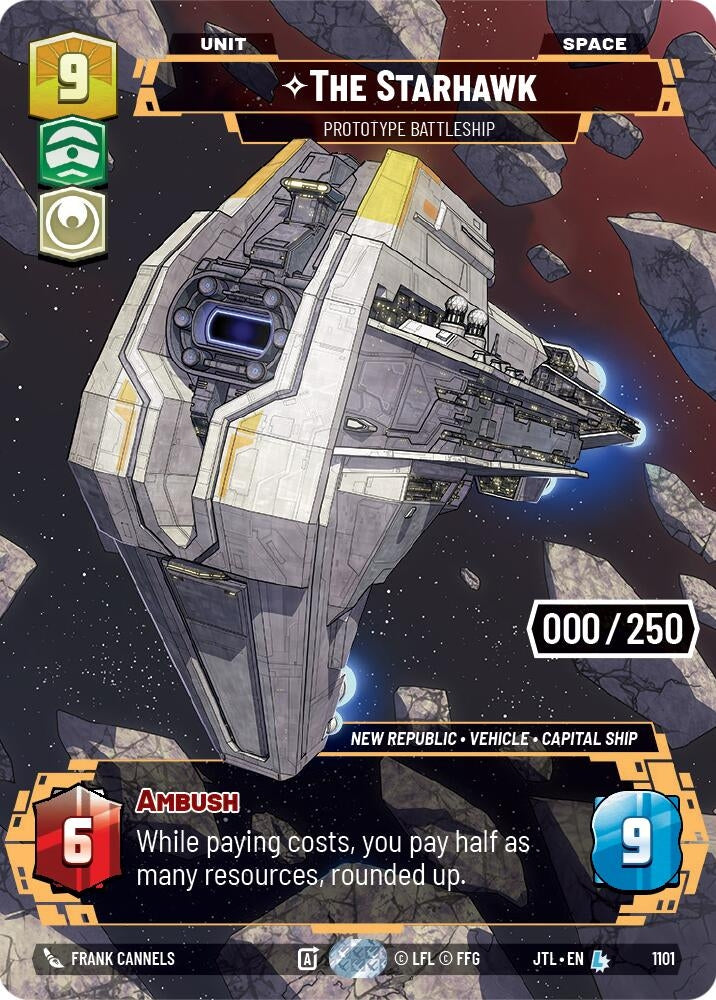 Image for The Starhawk - Prototype Battleship (Serialized) - Star Wars: Unlimited