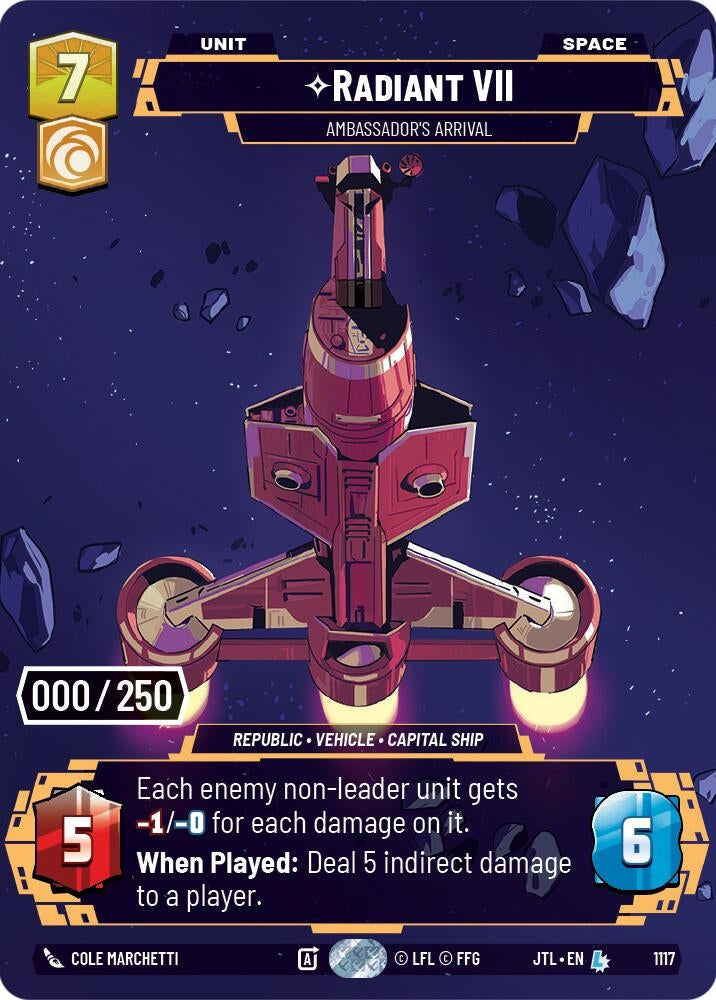 Image for Radiant VII - Ambassadors' Arrival (Serialized) - Star Wars: Unlimited