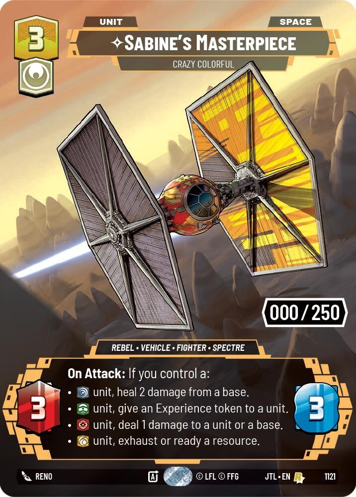 Image for Sabine's Masterpiece - Crazy Colorful (Serialized) - Star Wars: Unlimited
