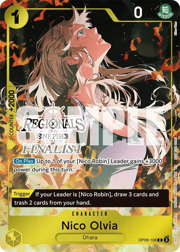 Image for Nico Olvia (Regional Finalist Card Set 2025 Vol.1) - One Piece Card Game