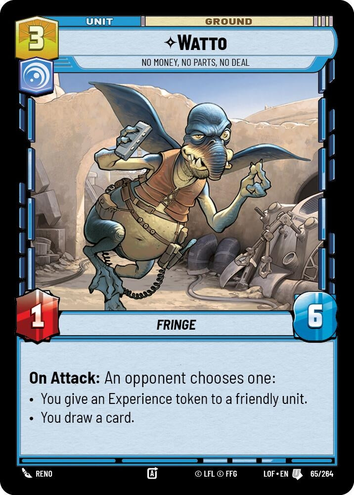 Image for Watto - No Money, No Parts, No Deal - Star Wars: Unlimited
