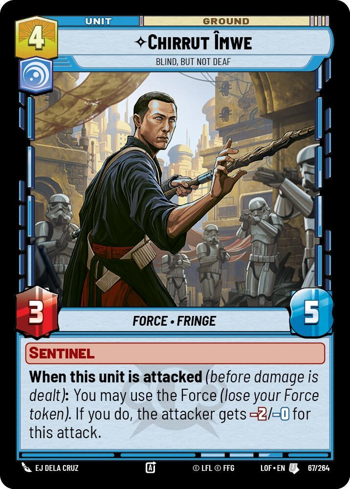 Image for Chirrut Imwe - Blind, but not Deaf - Star Wars: Unlimited