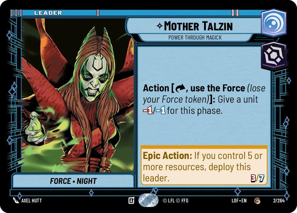 Image for Mother Talzin - Power Through Magick - Star Wars: Unlimited