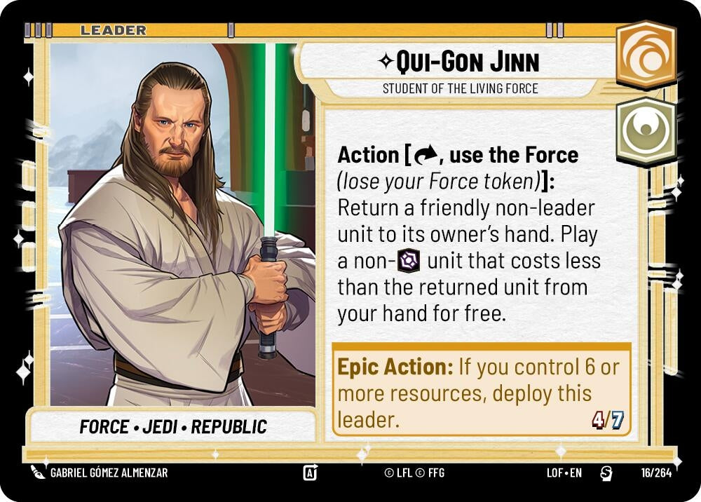 Image for Qui-Gon Jinn - Student of the Living Force - Star Wars: Unlimited