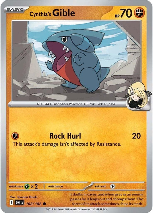 Image for Cynthia's Gible - Pokemon