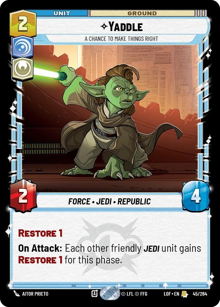 Image for Yaddle - A Chance To Make Things Right - Star Wars: Unlimited