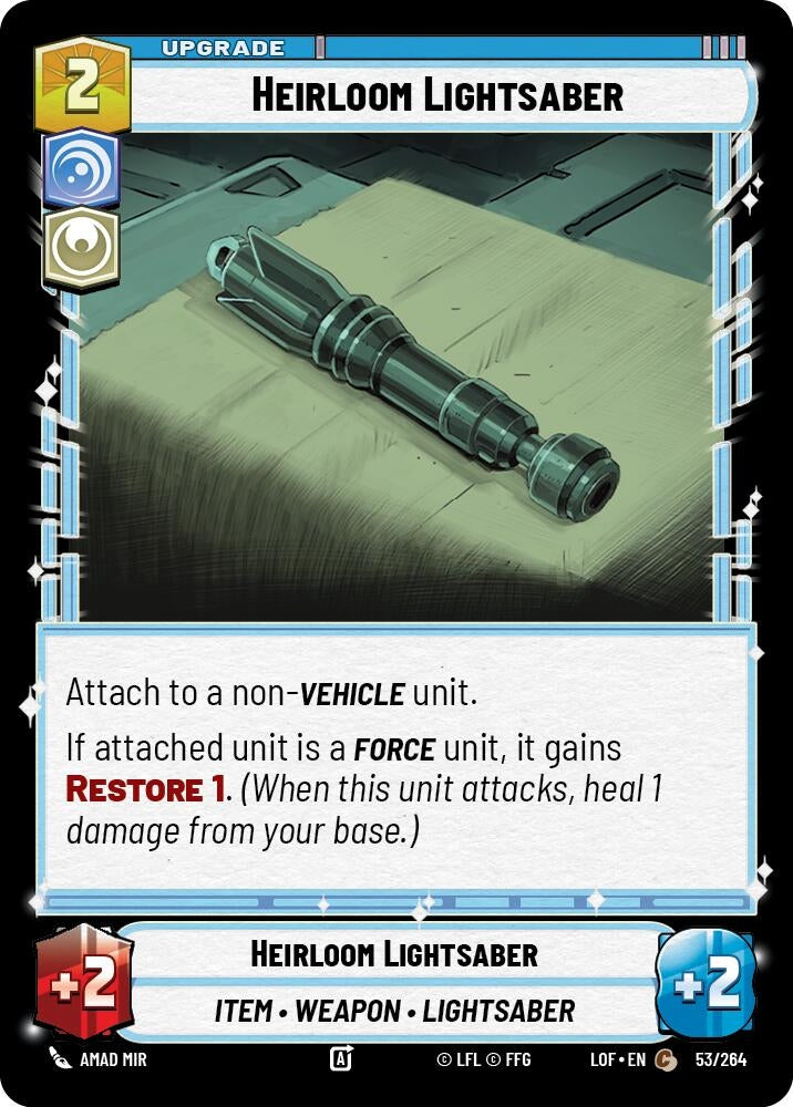 Image for Heirloom Lightsaber - Star Wars: Unlimited
