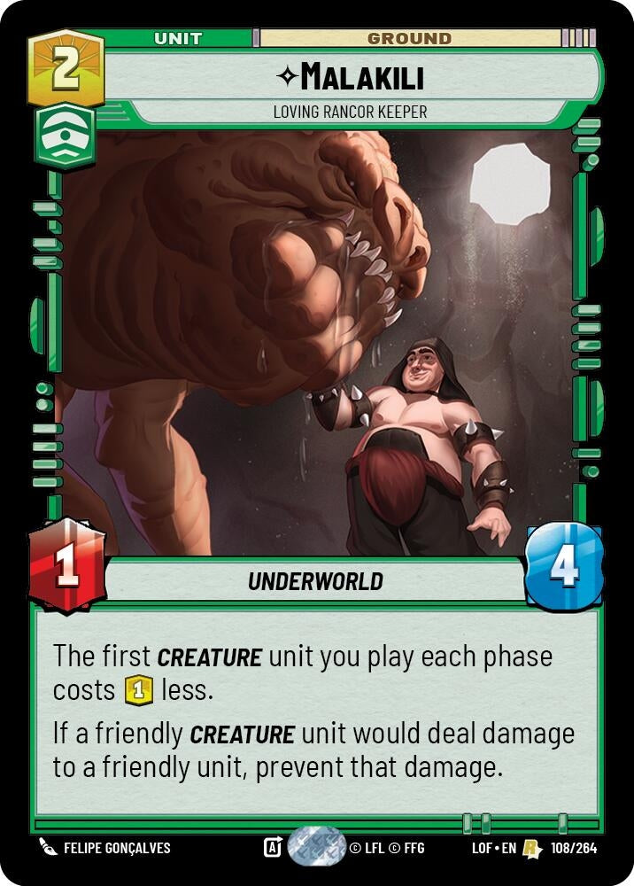 Image for Malakili - Loving Rancor Keeper - Star Wars: Unlimited