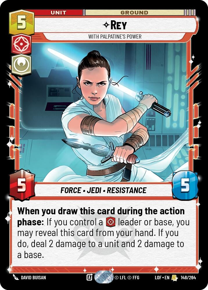 Image for Rey - With Palpatine's Power - Star Wars: Unlimited