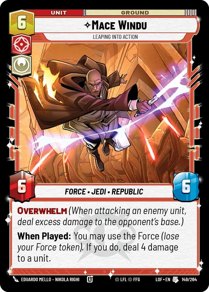 Image for Mace Windu - Leaping into Action - Star Wars: Unlimited