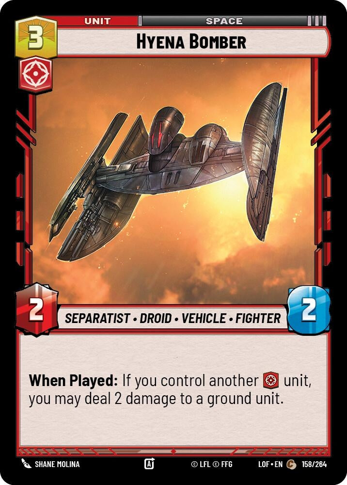 Image for Hyena Bomber - Star Wars: Unlimited