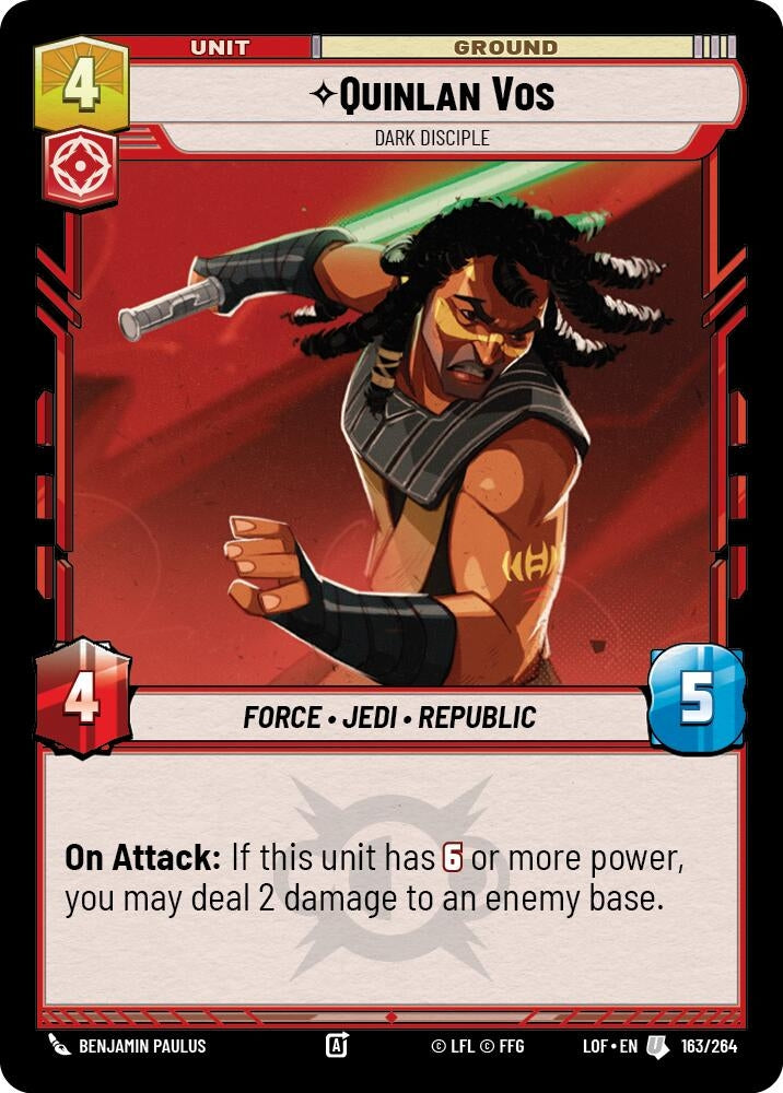 Image for Quinlan Vos - Dark Disciple - Star Wars: Unlimited