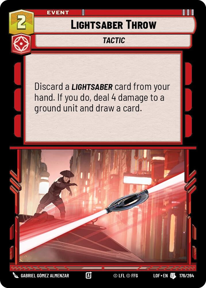 Image for Lightsaber Throw - Star Wars: Unlimited
