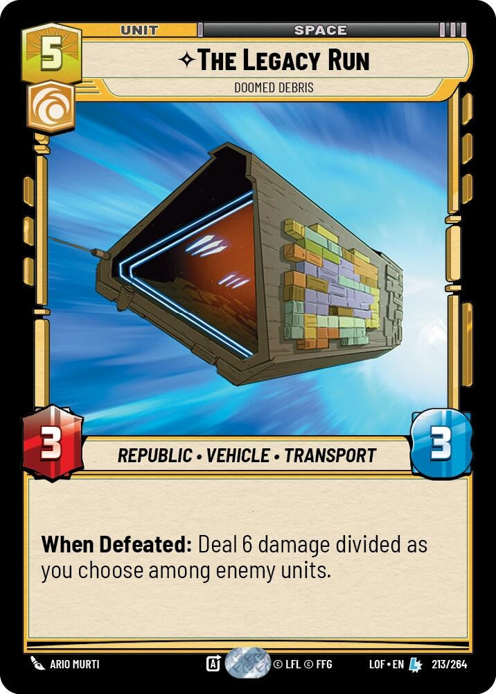 Image for The Legacy Run - Doomed Debris - Star Wars: Unlimited