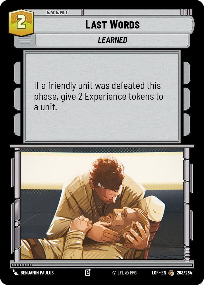 Image for Last Words - Star Wars: Unlimited