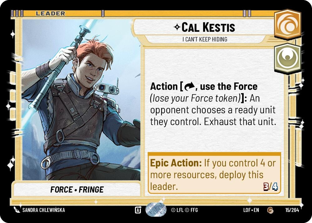 Image for Cal Kestis - I Can't Keep Hiding - Star Wars: Unlimited