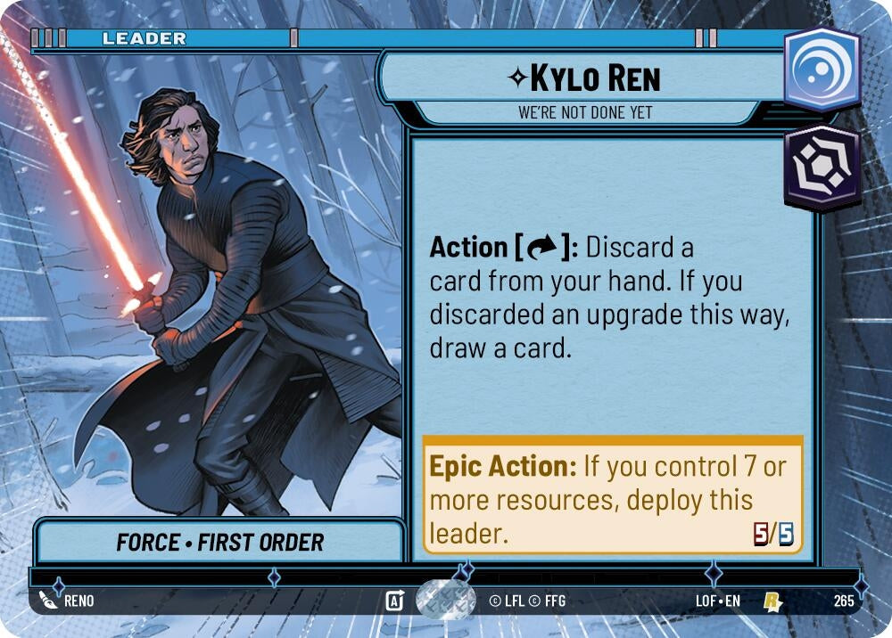 Image for Kylo Ren - We're Not Done Yet (Hyperspace) - Star Wars: Unlimited