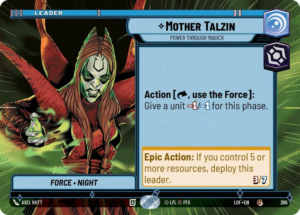 Image for Mother Talzin - Power Through Magick (Hyperspace) - Star Wars: Unlimited