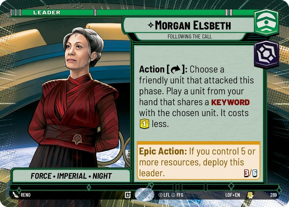 Image for Morgan Elsbeth - Following the Call (Hyperspace) - Star Wars: Unlimited