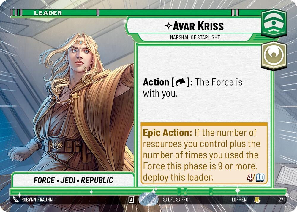 Image for Avar Kriss - Marshal of Starlight (Hyperspace) - Star Wars: Unlimited