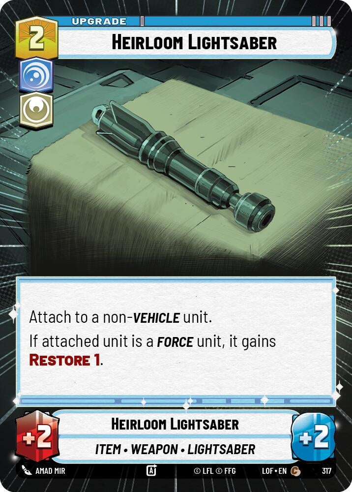 Image for Heirloom Lightsaber (Hyperspace) - Star Wars: Unlimited