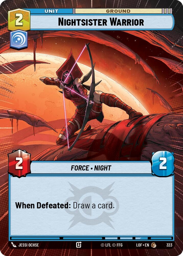 Image for Nightsister Warrior (Hyperspace) - Star Wars: Unlimited