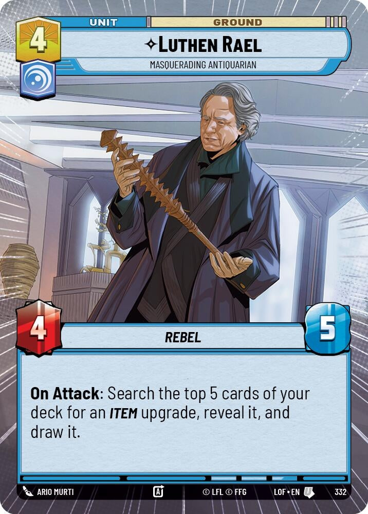 Image for Luthen Rael - Masquerading Antiquarian (Hyperspace) - Star Wars: Unlimited
