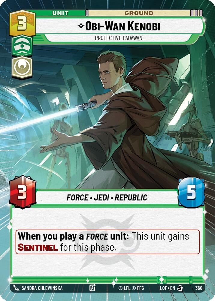 Image for Obi-Wan Kenobi - Protective Padawan (Hyperspace) - Star Wars: Unlimited