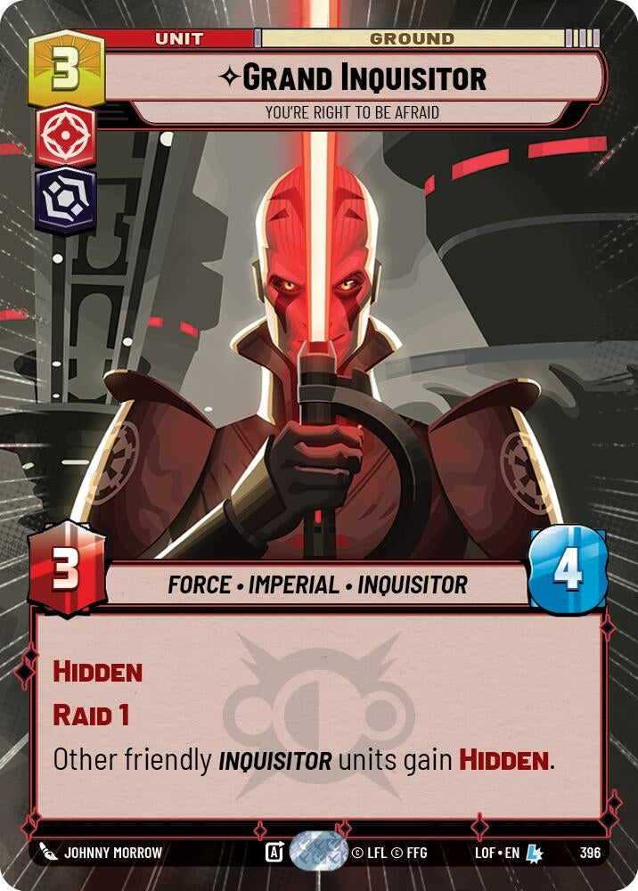 Image for Grand Inquisitor - You're Right to Be Afraid (Hyperspace) - Star Wars: Unlimited