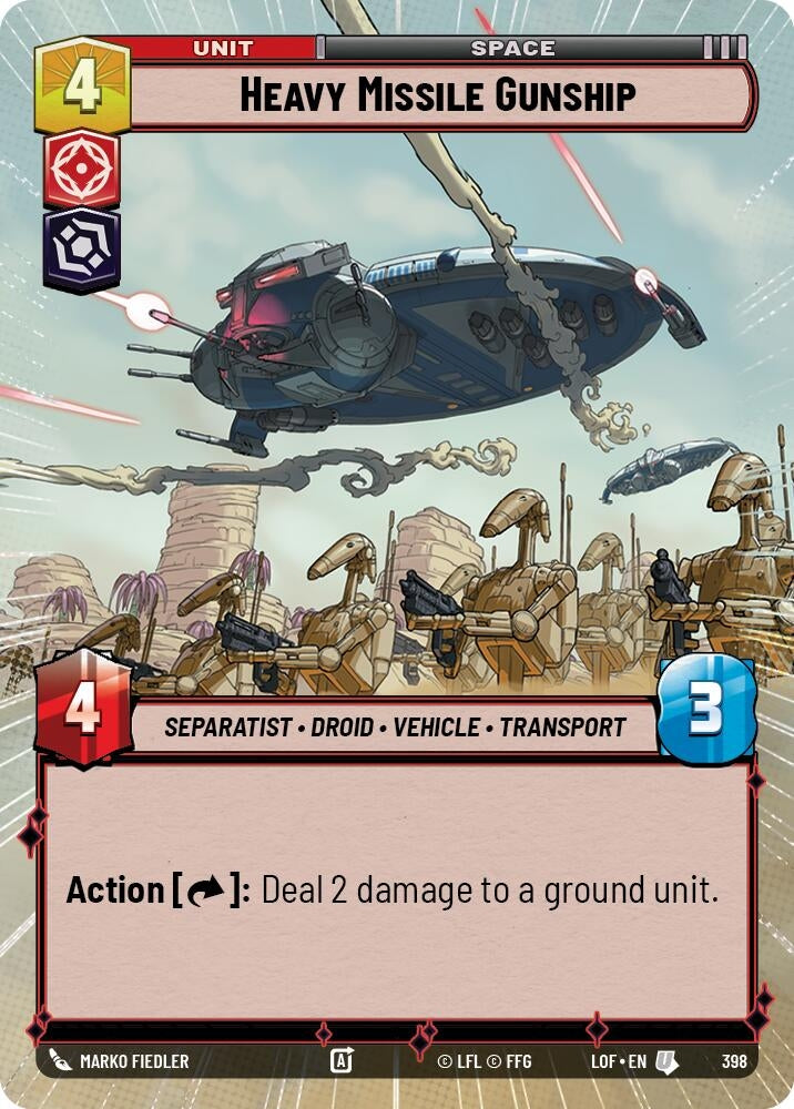 Image for Heavy Missile Gunship (Hyperspace) - Star Wars: Unlimited