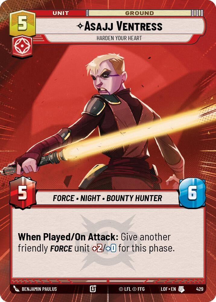 Image for Asajj Ventress - Harden Your Heart (Hyperspace) - Star Wars: Unlimited