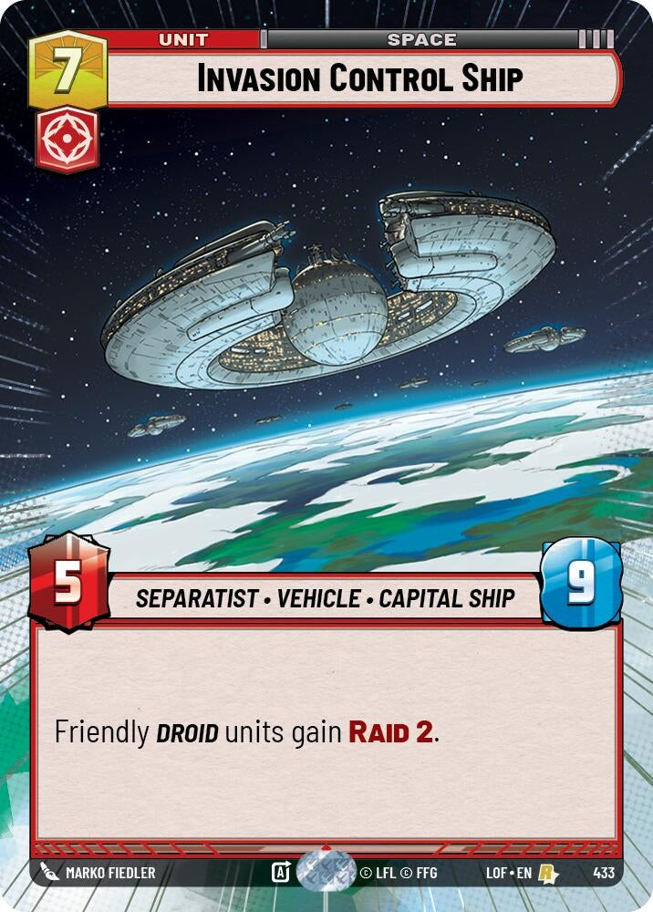 Image for Invasion Control Ship (Hyperspace) - Star Wars: Unlimited