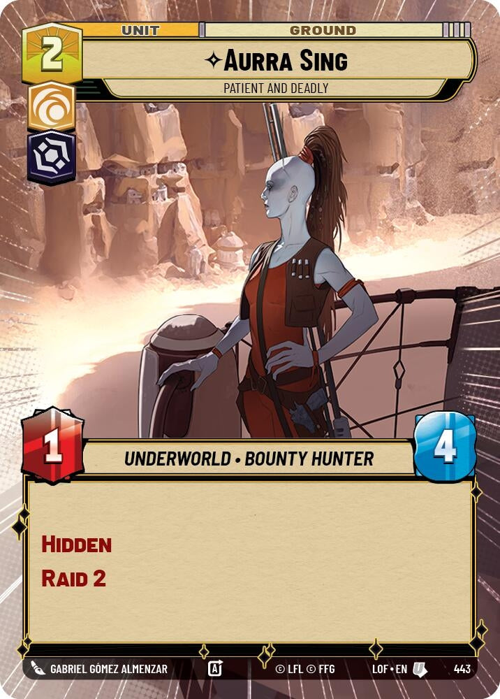 Image for Aurra Sing - Patient and Deadly (Hyperspace) - Star Wars: Unlimited