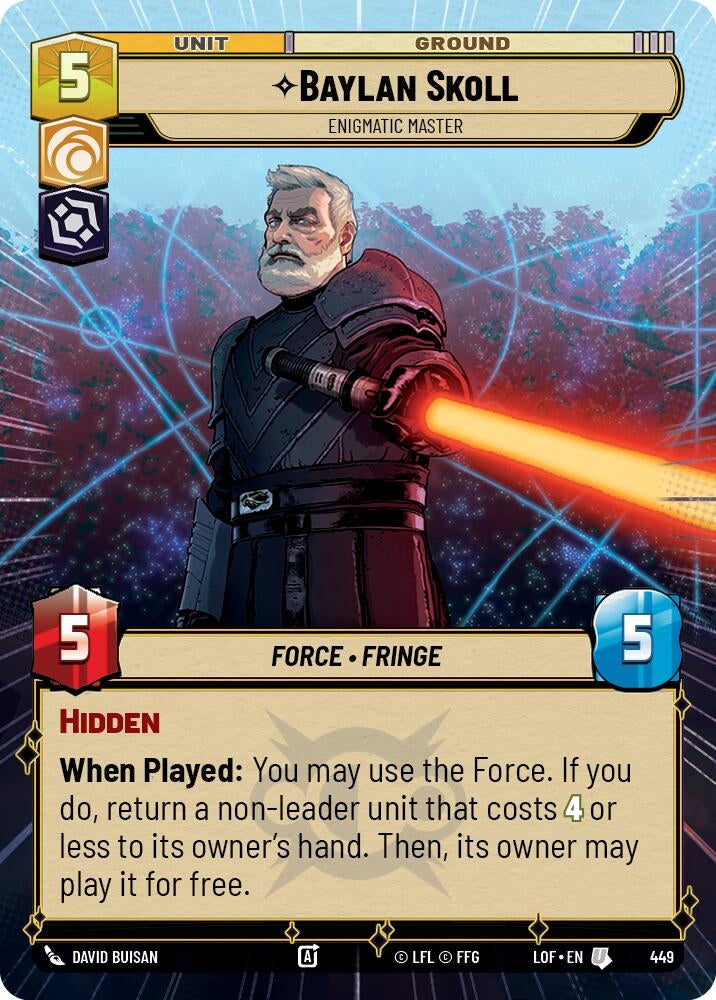 Image for Baylan Skoll - Enigmatic Master (Hyperspace) - Star Wars: Unlimited